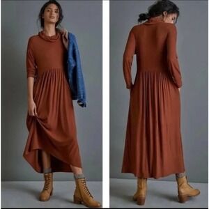 Anthropologie | Dolan | Brown Alissa Maxi Dress | Size Small